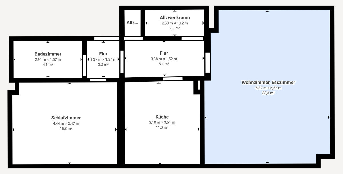 Wohnung zum Kauf 179.000 € 2 Zimmer 74,6 m²<br/>Wohnfläche 1.<br/>Geschoss Fuhlenbrock - Wald Bottrop 46242