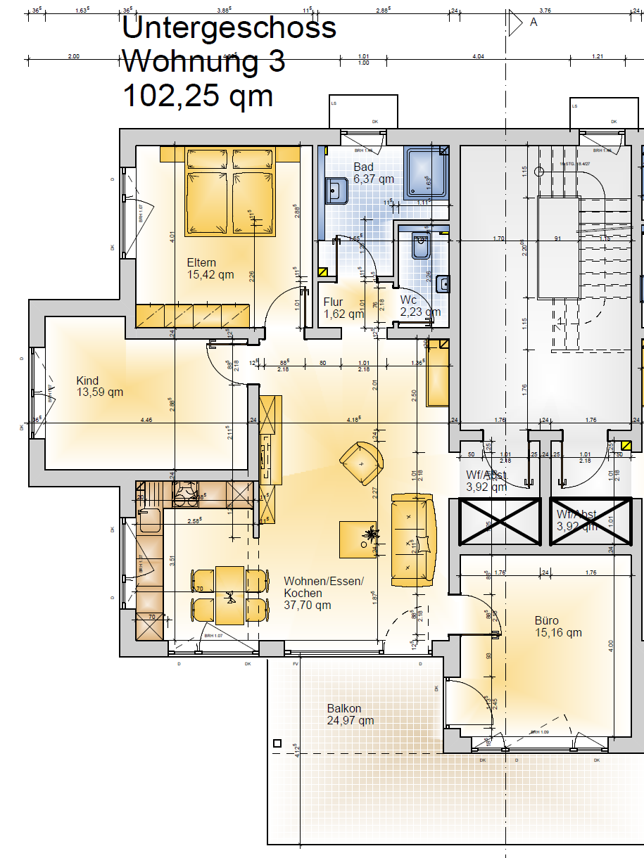 Wohnung zur Miete 795 € 4 Zimmer 102,3 m²<br/>Wohnfläche EG<br/>Geschoss ab sofort<br/>Verfügbarkeit Am Nohleberg 30 Lixfeld Angelburg 35719