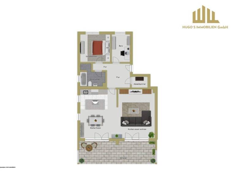 Terrassenwohnung zum Kauf 488.000 € 3 Zimmer 123 m² EG Altötting 84503