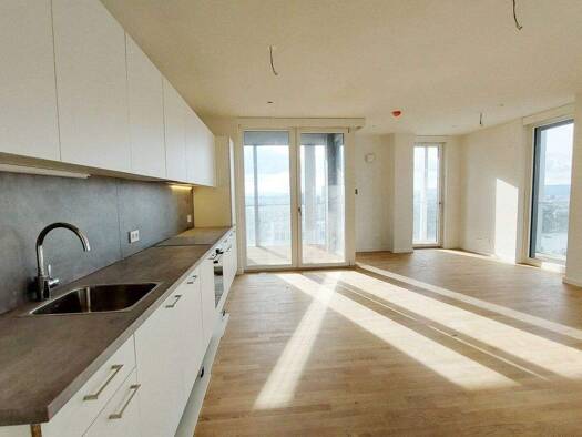 Wohnung zur Miete - Erstbezug 1.677 € 3 Zimmer 82,8 m² 35. Geschoss frei ab 01.04.2026 Wien 1220