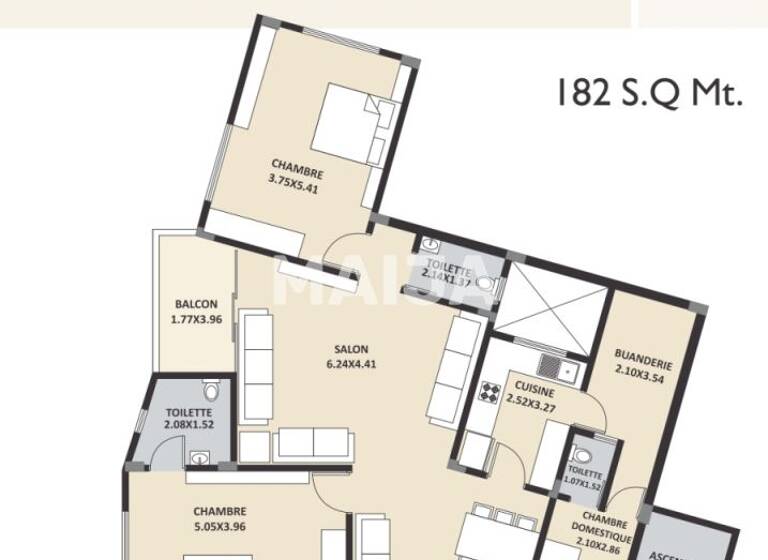 Studio zum Kauf 252.540 € 5 Zimmer 182 m² 3. Geschoss Almadies Almadies 10 200