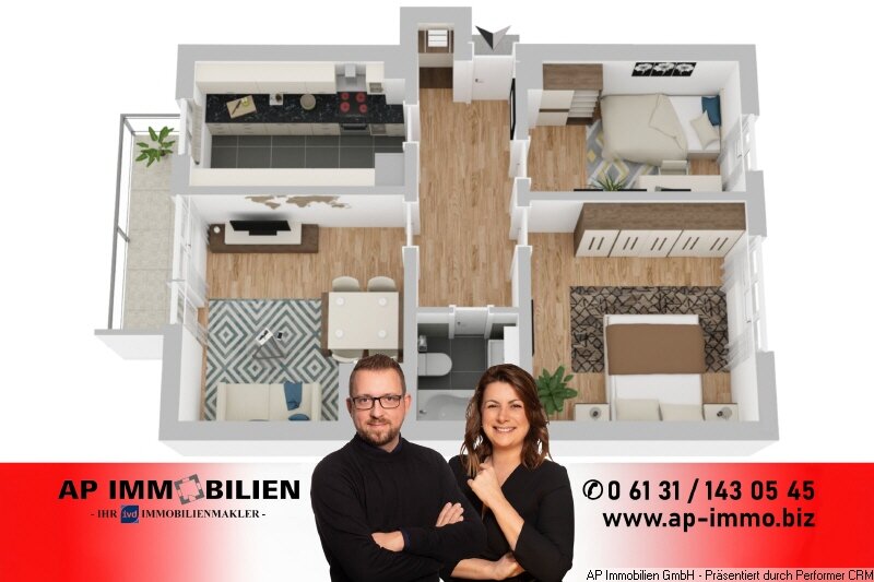 Wohnung zum Kauf provisionsfrei 249.000 € 3 Zimmer 65 m²<br/>Wohnfläche Hartenberg / Münchfeld Mainz 55122