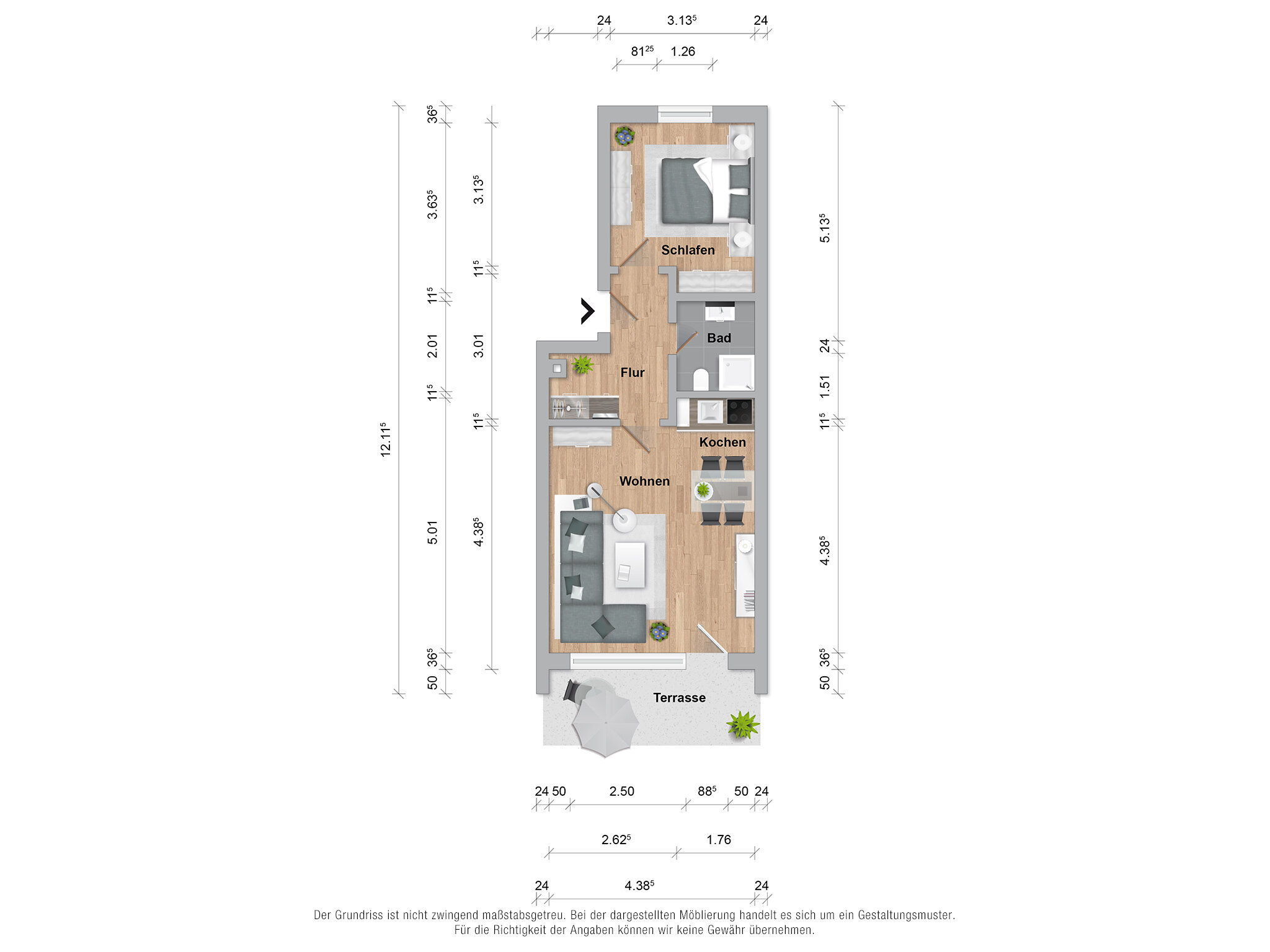 Wohnung zum Kauf 136.000 € 2 Zimmer 44 m²<br/>Wohnfläche EG<br/>Geschoss Westeraccumersiel Dornum 26553