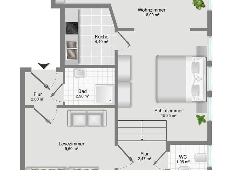 Wohnung zum Kauf 224.900 € 2,5 Zimmer 57 m² Bad Wörishofen 86825