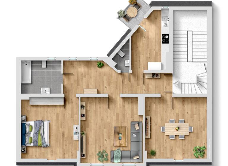 Wohnung zum Kauf provisionsfrei als Kapitalanlage geeignet 3 Zimmer 100 m²<br/>Wohnfläche Altstadt Bayreuth 95444