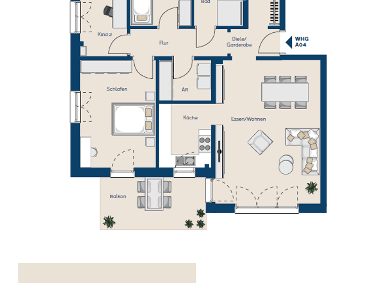 Wohnung zum Kauf - Erstbezug provisionsfrei 441.000 € 4,5 Zimmer 114 m² 1. Geschoss frei ab sofort Lerchenstrasse 7 Lottstetten 79807