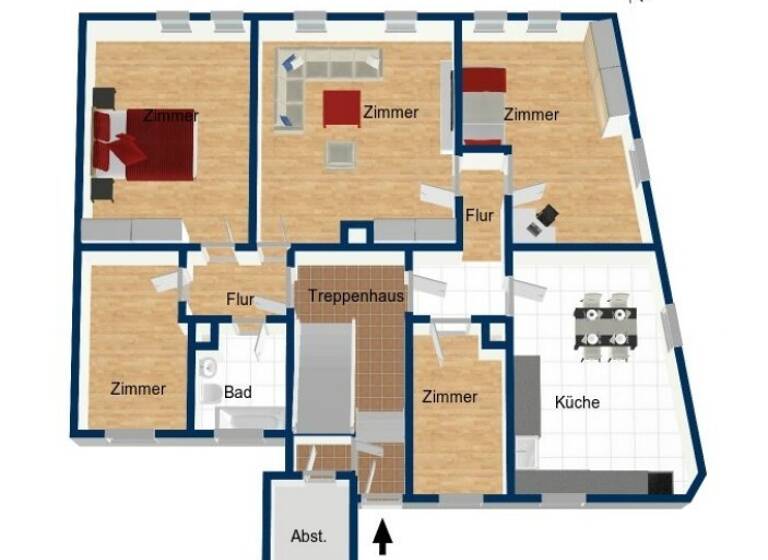 Wohnung zum Kauf 248.500 € 5 Zimmer 85 m² EG St Leonhard Nürnberg 90439