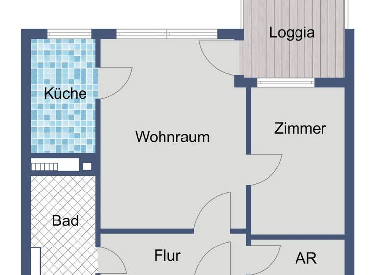 Wohnung zur Miete 375 € 2 Zimmer 39,2 m² 5. Geschoss Jacques-Offenbach-Straße 9 Lauterborn Offenbach am Main 63069