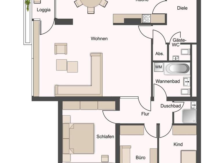 Wohnung zum Kauf 449.000 € 4 Zimmer 124 m² 9. Geschoss Zentrum Bonn 53117