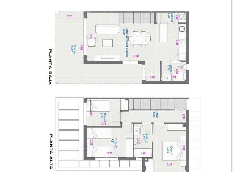 Doppelhaushälfte zum Kauf provisionsfrei 349.900 € 4 Zimmer 86 m² 144 m² Grundstück Calle Nerbion 3 Orihuela Costa 03189