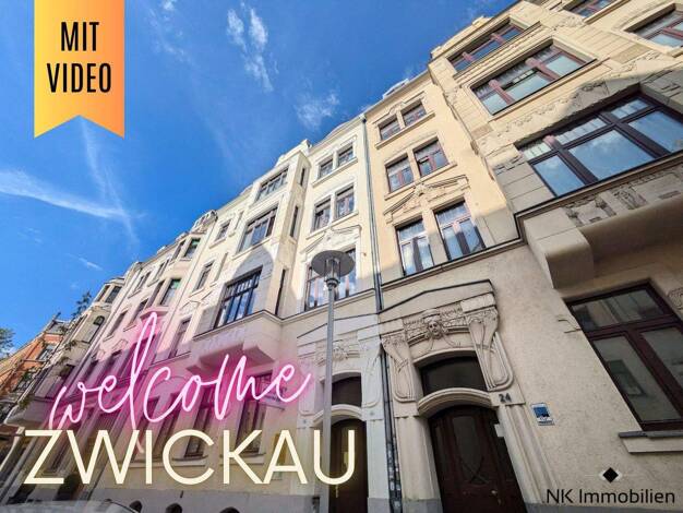 Wohnung zur Miete 270 € 2 Zimmer 55,2 m² 5. Geschoss Poetenweg 26 Innenstadt Zwickau 08056