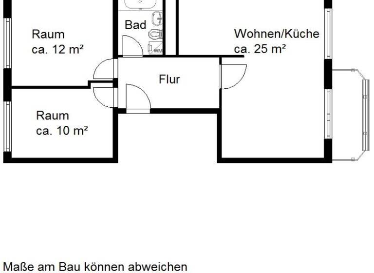 Wohnung zur Miete 408 € 3 Zimmer 58,2 m²<br/>Wohnfläche 5.<br/>Geschoss Kiewer Str. 2 Südstadt Halle (Saale) 06130