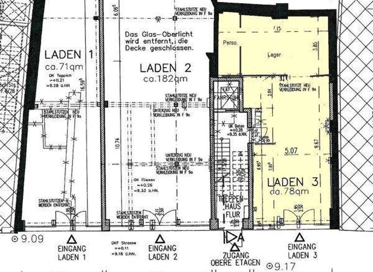 Verkaufsfläche zur Miete 3.500 € 1 Zimmer Altstadt Stralsund 18439