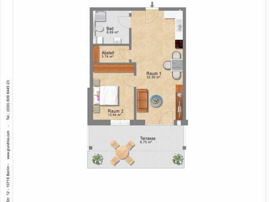 Wohnung zur Miete 690 € 2 Zimmer 63 m² 3. Geschoss Auf der Breite 12 Grafenhausen 79865