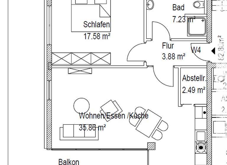 Wohnung zum Kauf 399.000 € 2 Zimmer 82,8 m² 1. Geschoss Harleshausen Kassel 34128