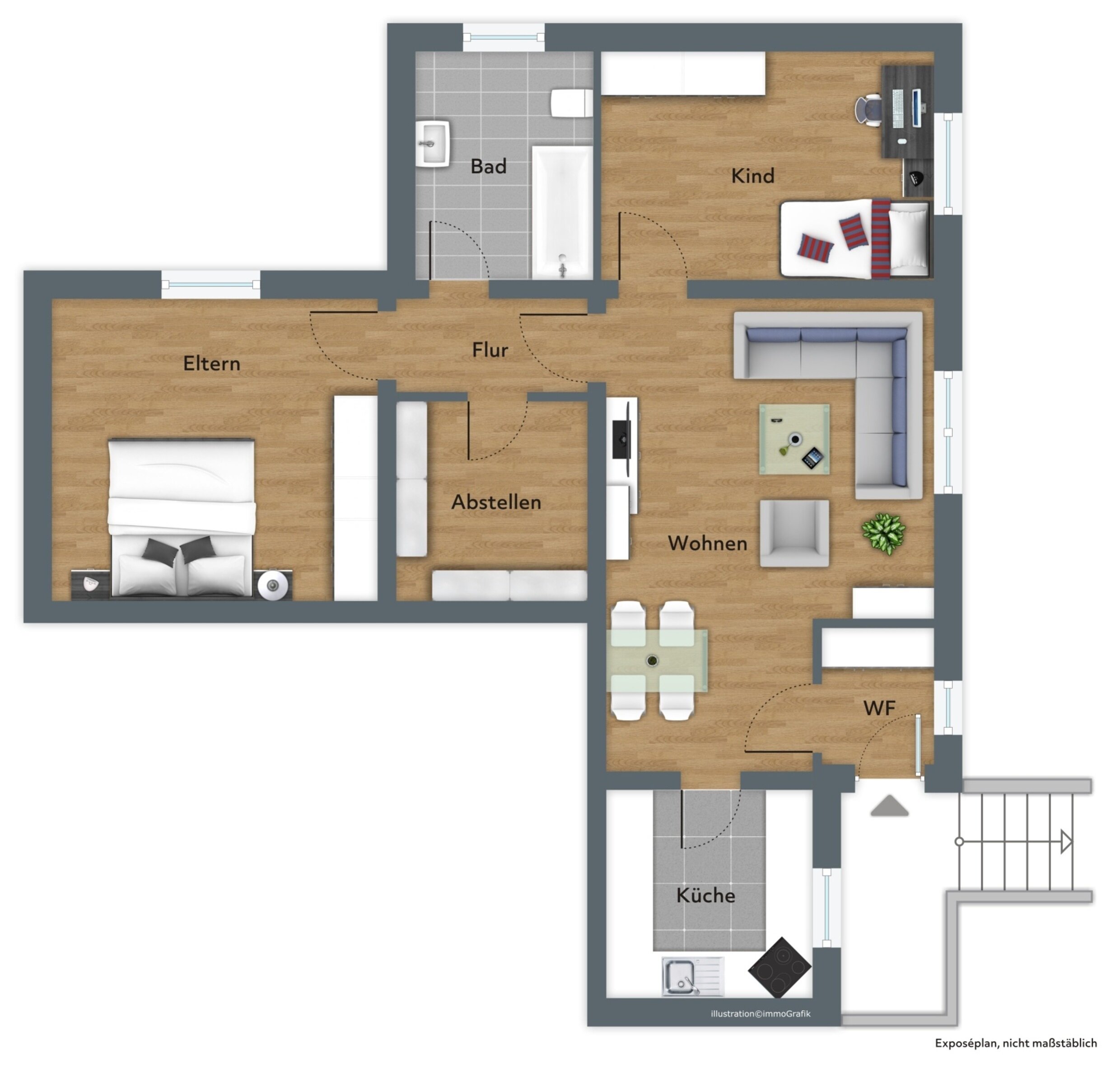 Wohnung zur Miete 670 € 3 Zimmer 75 m²<br/>Wohnfläche 01.02.2025<br/>Verfügbarkeit Ahl Bad Soden-Salmünster 63628