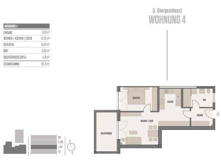 Wohnung zum Kauf - Erstbezug provisionsfrei 287.600 € 2 Zimmer 61 m² frei ab sofort Stadtplatz 14 Viechtach 94234