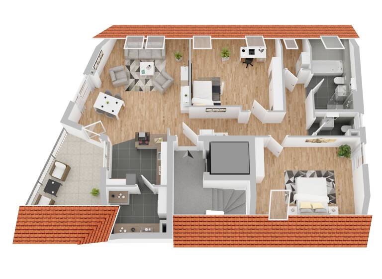Wohnung zum Kauf provisionsfrei 980.000 € 3,5 Zimmer 94,2 m²<br/>Wohnfläche Dachgeschoss, 4.<br/>Geschoss Degerloch Stuttgart 70597
