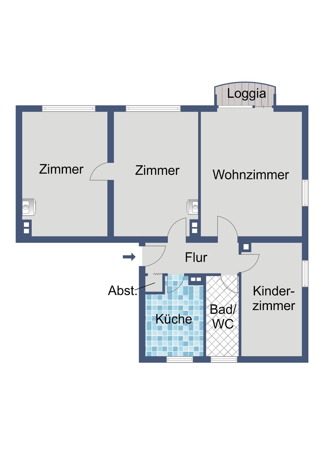 Wohnung zur Miete 701 € 4 Zimmer 84,5 m²<br/>Wohnfläche 16.01.2025<br/>Verfügbarkeit Kieseler Weg 11 Rüdesheim am Rhein Rüdesheim am Rhein 65385