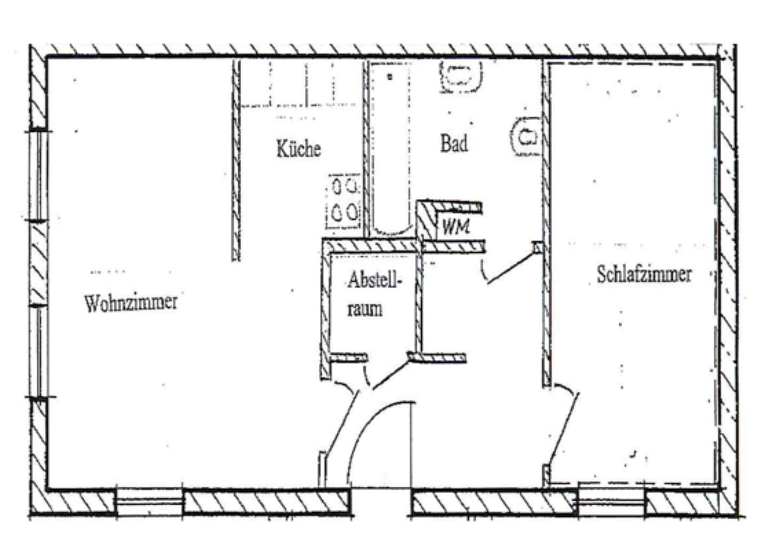 Wohnung zur Miete 210 € 1,5 Zimmer 51,3 m² frei ab 01.03.2026 Schulgasse 2 Sayda 09619