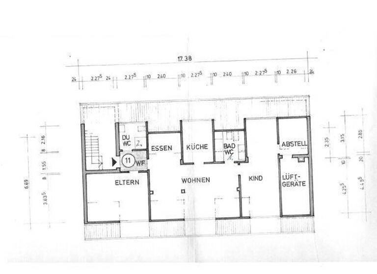Wohnung zur Miete 850 € 3,5 Zimmer 90 m² 4. Geschoss frei ab sofort Südweststadt Pforzheim 75173