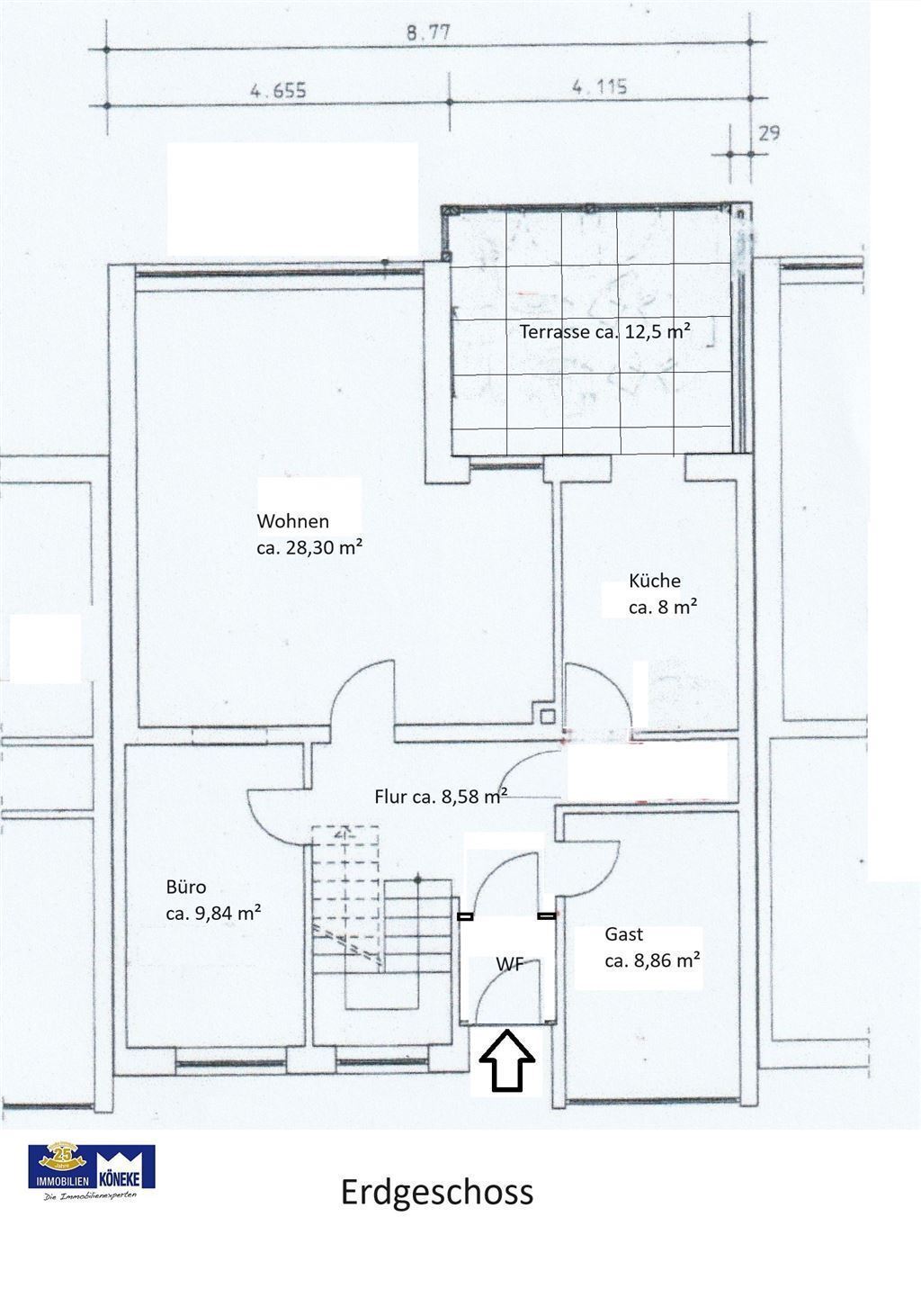 Reihenmittelhaus zum Kauf 149.000 € 5 Zimmer 117 m²<br/>Wohnfläche 271 m²<br/>Grundstück Bremervörde Bremervörde 27432