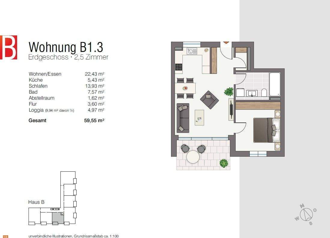 Immobilie in Mühlhausen-Ehingen -  2,5-Zimmer-Wohnung - LEBENSWERT | KOMMUNIKATIV | VIELFÄLTIG - Mühlhausen-Ehingen  - Bild 3