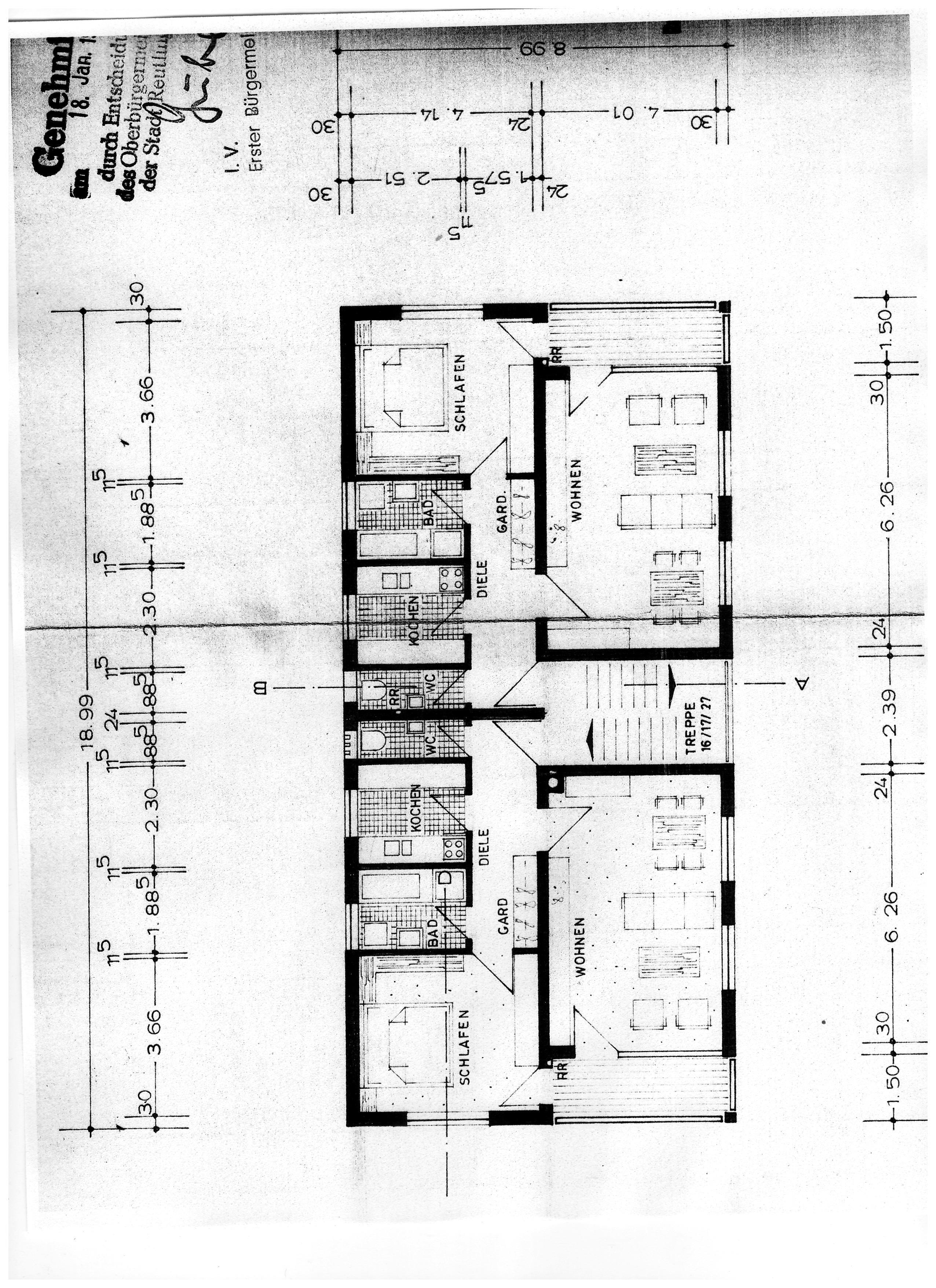 Wohnung zur Miete 745 € 2,5 Zimmer 62 m²<br/>Wohnfläche 1.<br/>Geschoss Burgstrasse 68 Honauer Bahn Reutlingen 72764