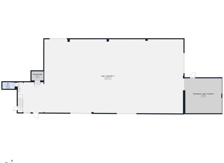 Produktionshalle zur Miete 2.200 € 506 m² Lagerfläche Frohnhausen Dillenburg 35684