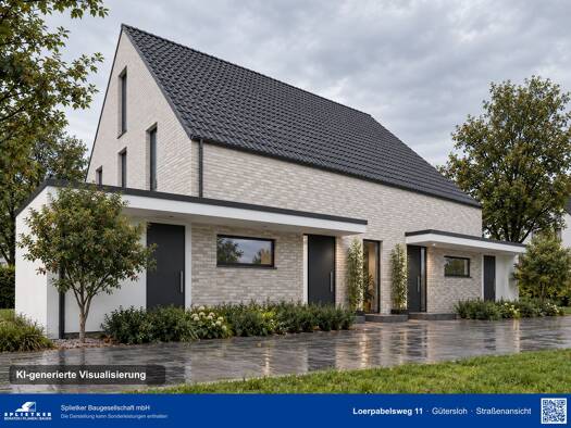 Doppelhaushälfte zum Kauf - Erstbezug provisionsfrei 497.904 € 6 Zimmer 123 m² 224 m² Grundstück Innenstadt Gütersloh 33334