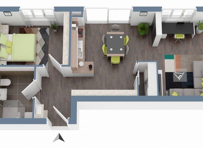 Wohnung zum Kauf - Erstbezug 224.474 € 2 Zimmer 54,1 m² 1. Geschoss Fürstenwalde 15517