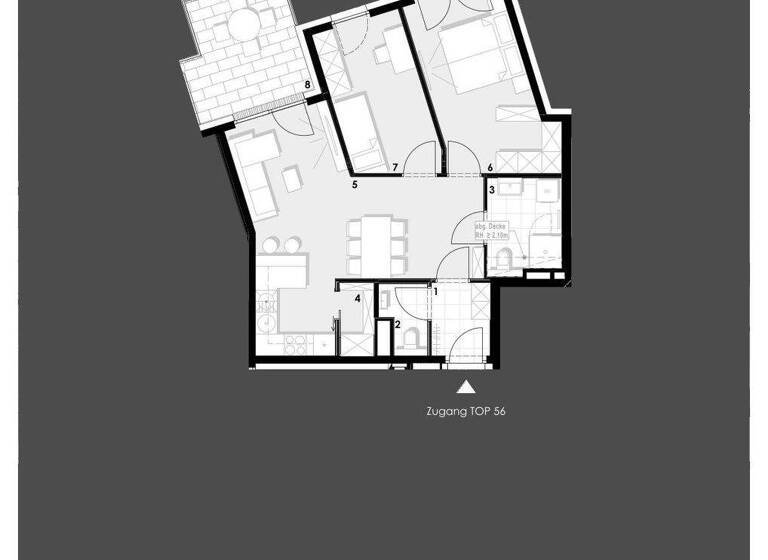 Wohnung zum Kauf - Erstbezug 714.400 € 3 Zimmer 65,8 m² 6. Geschoss Stoffellagasse 7 Wien 1020