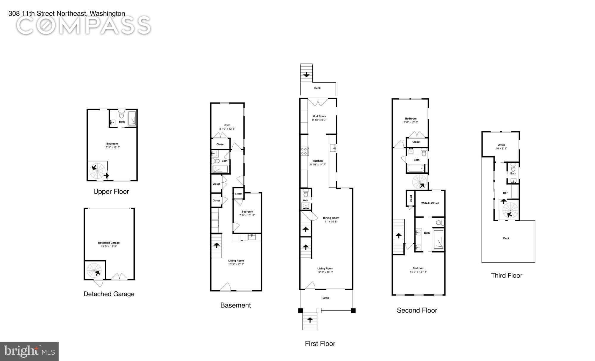 Doppelhaushälfte zum Kauf 1.966.732 € 6 Zimmer 305,9 m²<br/>Wohnfläche 308 11th St NE Washington 20002