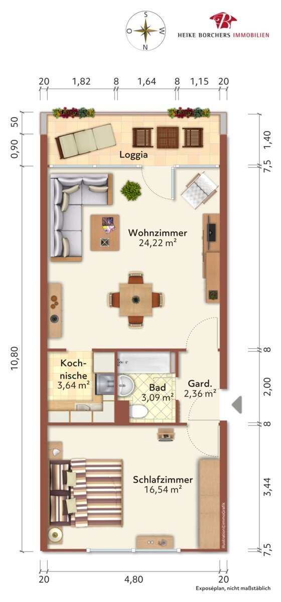 Wohnung zum Kauf 299.800 € 2 Zimmer 53,3 m²<br/>Wohnfläche Unterhaching / Fasanenpark 82008