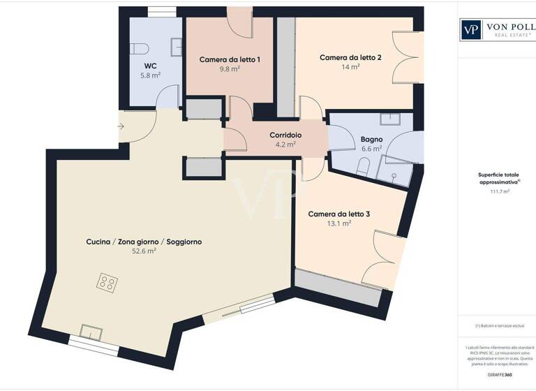 Wohnung zum Kauf 595.000 € 4 Zimmer 149 m² 1. Geschoss frei ab sofort Don Sturzo 5 Mori 38065