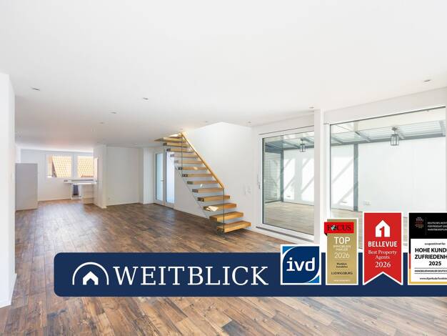 Penthouse zur Miete 1.950 € 3,5 Zimmer 167 m² 3. Geschoss Backnang Backnang 71522