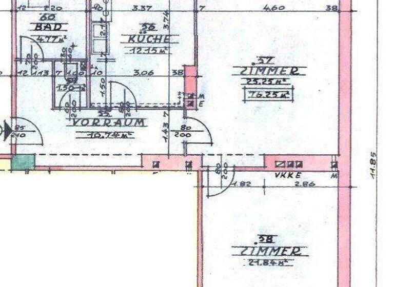 Wohnung zum Kauf 299.000 € 3 Zimmer 76 m² 1. Geschoss Wien,Brigittenau 1200