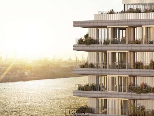 Wohnung zum Kauf - Neubau provisionsfrei 1.189.000 € 2 Zimmer 81,7 m² 8. Geschoss Kirchenpauerstraße 30 Kleiner Grasbrook Mitte 20457