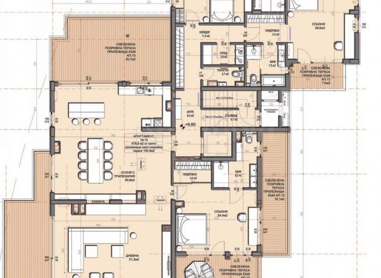 Penthouse zum Kauf 1.540.000 € 4 Zimmer 562,8 m² Sofia