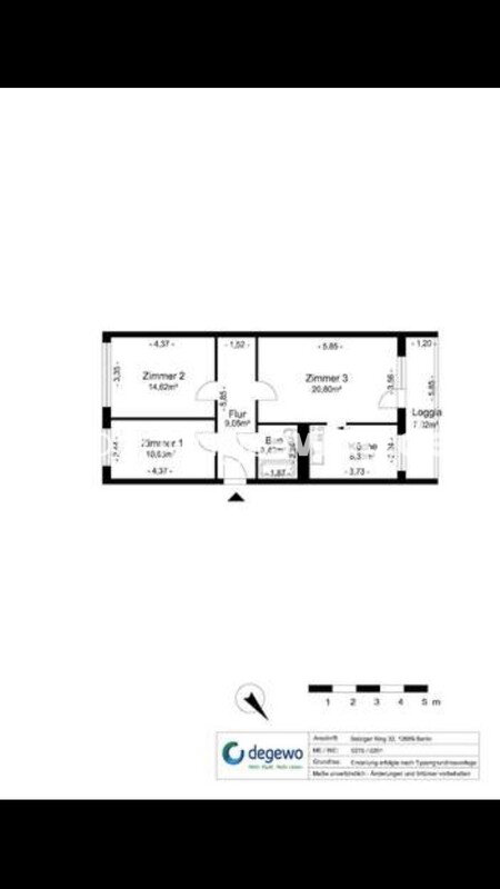 Studio zur Miete 387 € 3 Zimmer 69 m²<br/>Wohnfläche 2.<br/>Geschoss Marzahn 12689