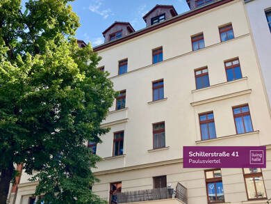 Wohnung zur Miete 550 € 2 Zimmer 42,8 m² 2. Geschoss Schillerstraße 41 Paulusviertel Halle 06114