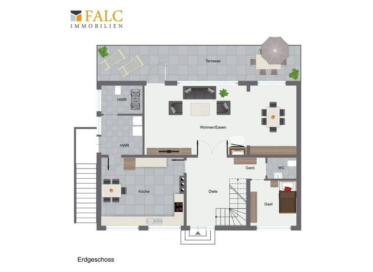 Doppelhaushälfte zum Kauf provisionsfrei 695.000 € 6 Zimmer 184 m² 1.130 m² Grundstück Kesselfeld 12A Mecklenbeck Münster 48163