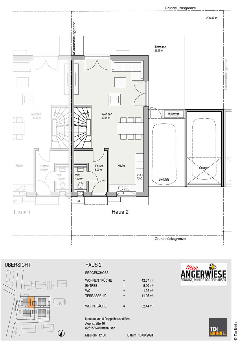 Doppelhaushälfte zum Kauf 1.125.000 € 5 Zimmer 143,5 m²<br/>Wohnfläche 208,4 m²<br/>Grundstück Wolfratshausen Wolfratshausen 82515