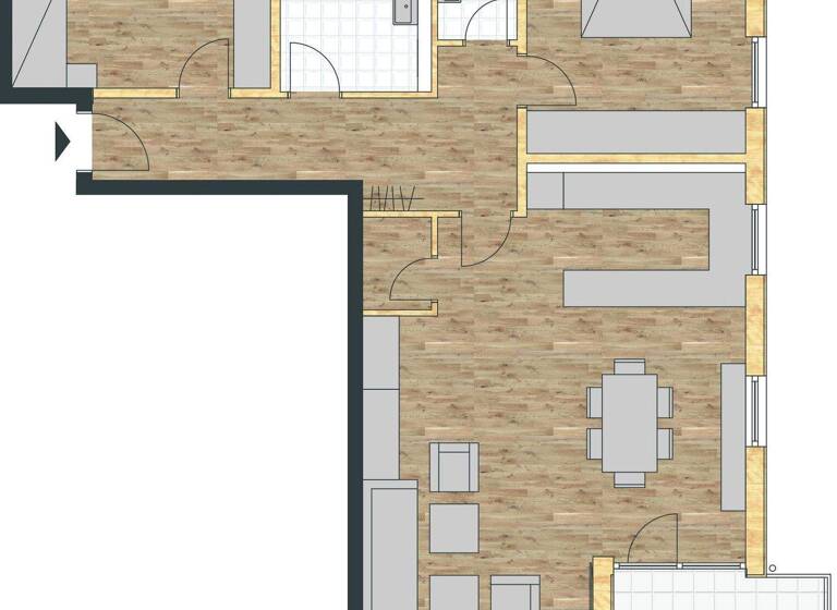 Wohnung zur Miete 1.180 € 3 Zimmer 95 m² 1. Geschoss Peiting 86971