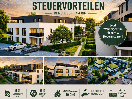 Sonstiges zum Kauf - Erstbezug provisionsfrei als Kapitalanlage geeignet 399.900 € 2 Zimmer 70,8 m² Mühldorf Mühldorf a.Inn 84453