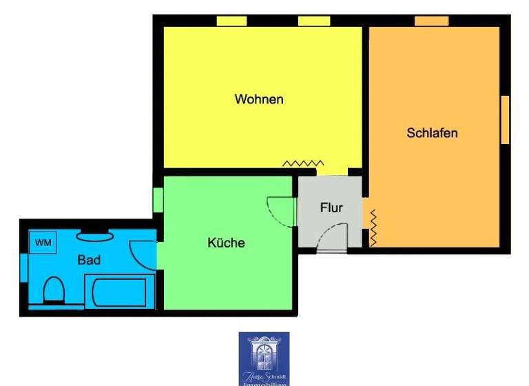 Wohnung zur Miete 250 € 2 Zimmer 47,9 m² frei ab 01.06.2026 Röderau-Bobersen Zeithain 01619