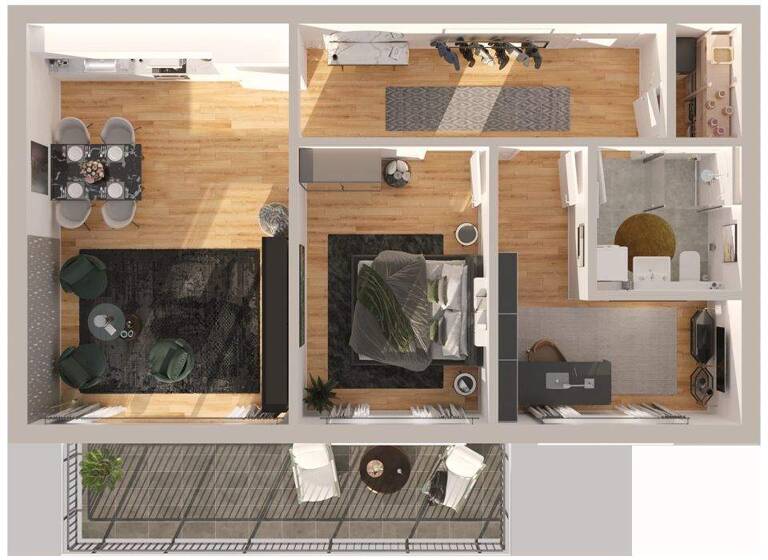 Wohnung zum Kauf - Erstbezug 395.000 € 3 Zimmer 79,6 m² 2. Geschoss Gewerbestraße 34 Kaufbeuren-Neugablonz Kaufbeuren 87600