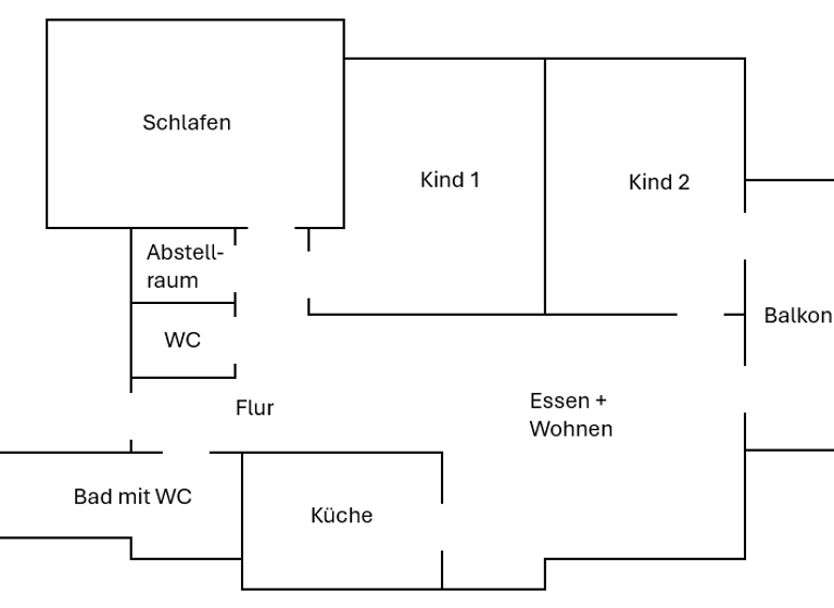 Wohnung zur Miete 1.350 € 4,5 Zimmer 94 m² 2 Geschosse frei ab 01.03.2026 Unterensingen 72669