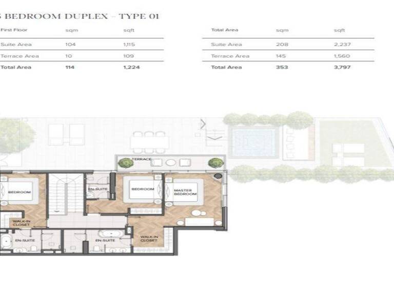 Wohnung zum Kauf - Erstbezug provisionsfrei 3.172.451 € 4 Zimmer 353 m² Al Majara 4 Dubai