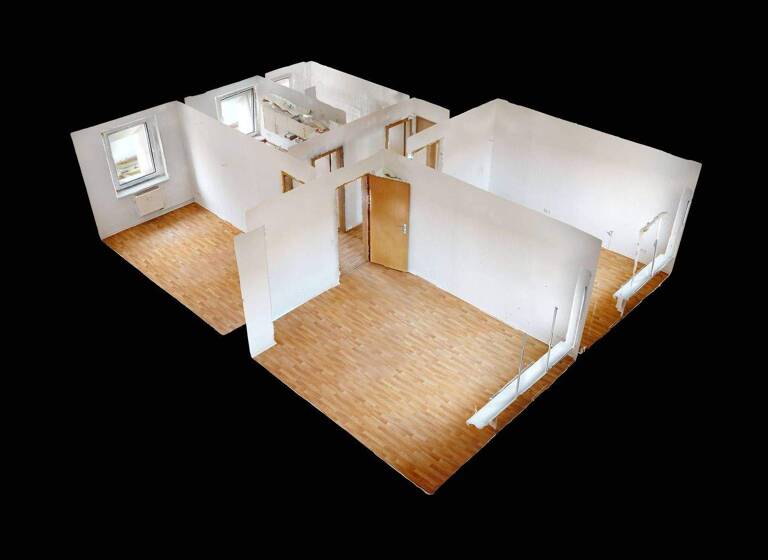 WG-Zimmer zur Miete 359 € 3 Zimmer 58,4 m² 1. Geschoss frei ab sofort Nordstr. 15 Lutherstadt Wittenberg 06886